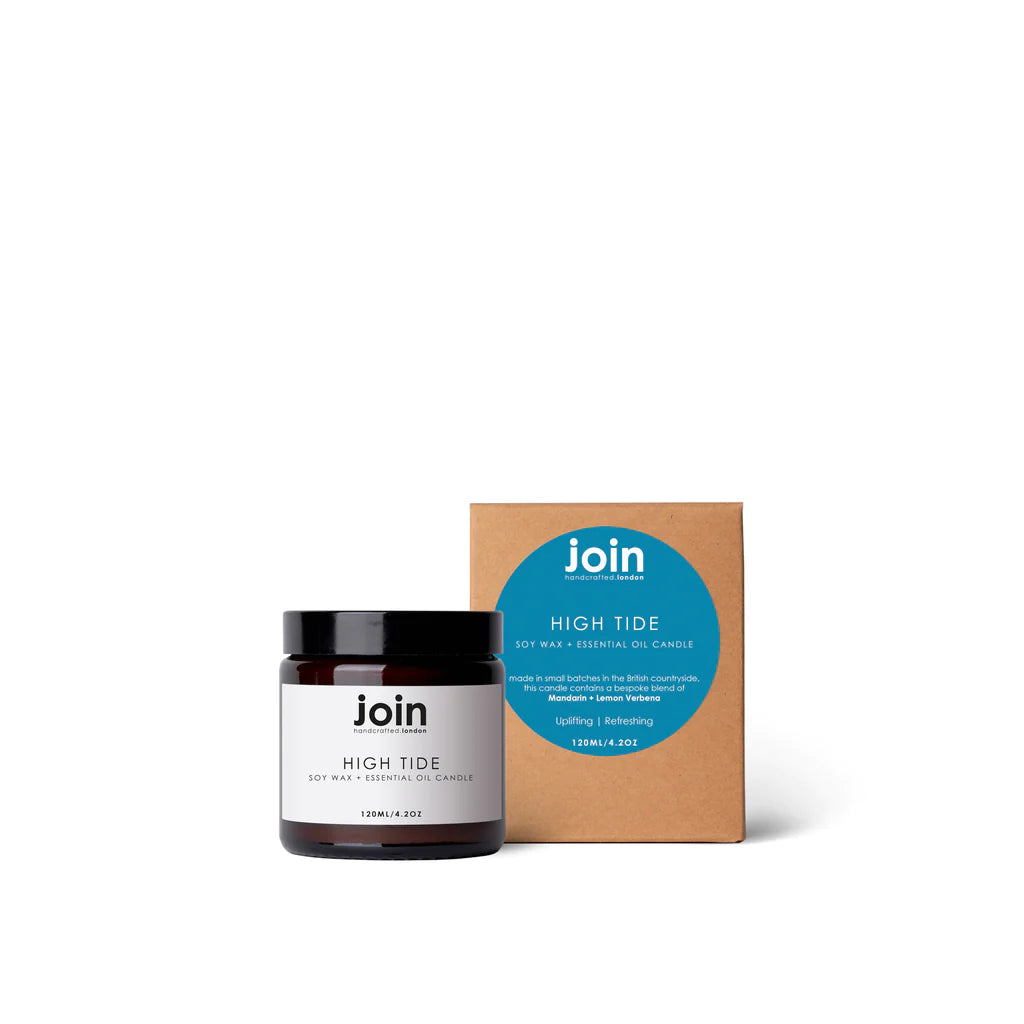 High Tide Luxury Scented Soy Wax + Essential Oil Candle 120ml