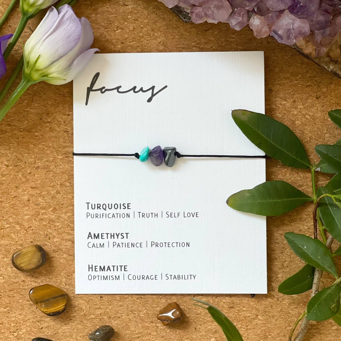 Adjustable Crystal Bracelet - Focus