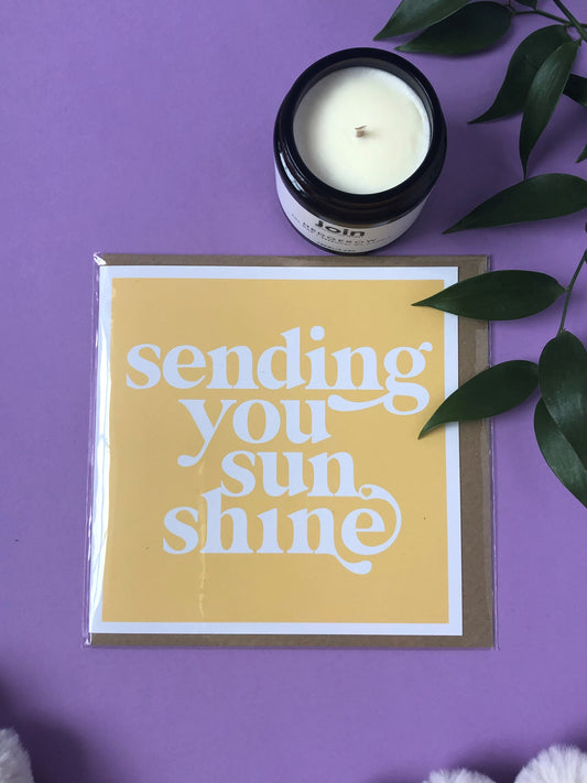 Sending you Sunshine Positivity Greeting Card